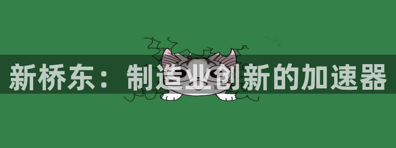 彩神v8下载：新桥东：制造业创新的加速器