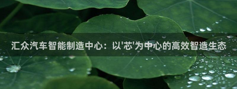 彩神网正规吗：汇众汽车智能制造中心：以\'芯\'为中心的高效智造生态